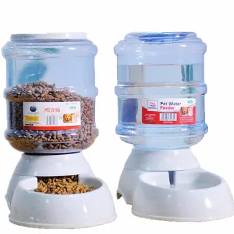 automatic food and water dispenser for cats