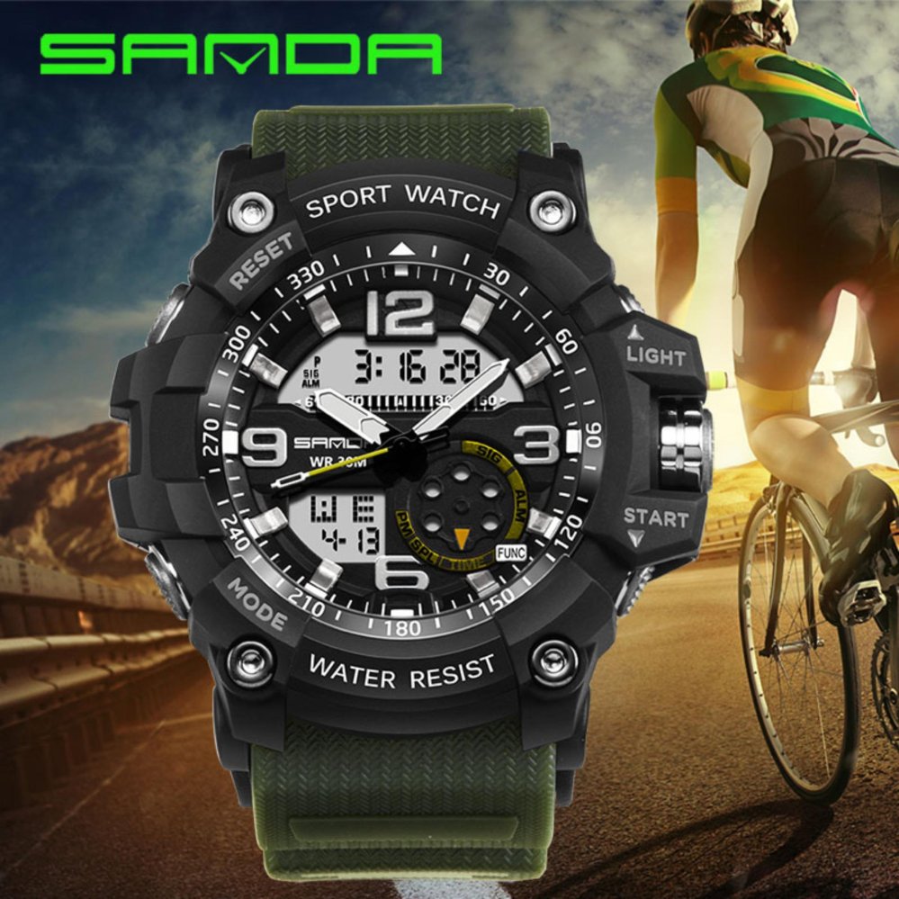 Original SANDA 759 G Style Military Waterproof Outdoor Sports Men's Shockproof Digital Watch