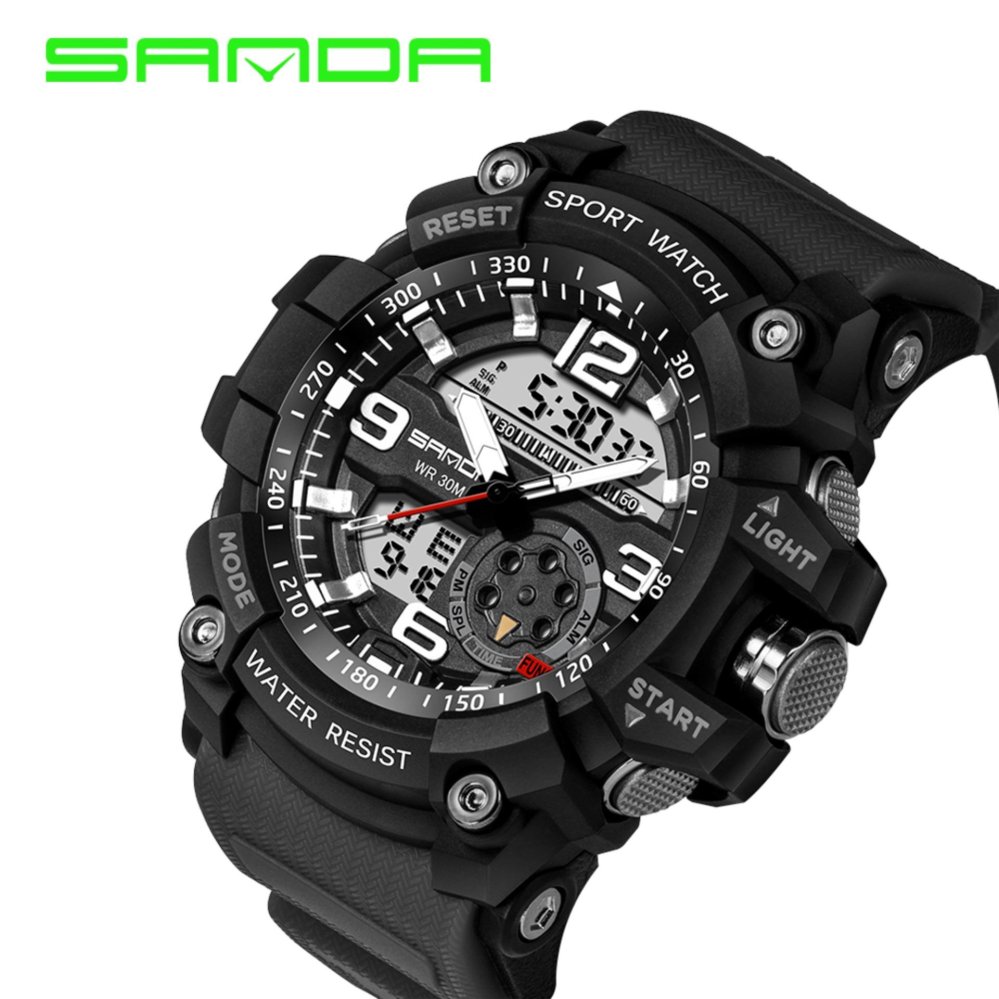 Original SANDA 759 G Style Military Waterproof Outdoor Sports Men's Shockproof Digital Watch