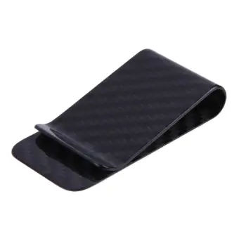 Real Carbon Fiber Money Clip Business Card Credit Card Cash Wallet Polished And Matte Fo!   r Options - 