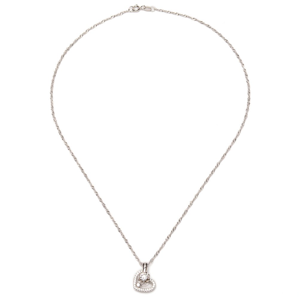 Silverworks N3561 Heart Necklace 