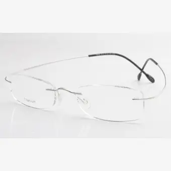 titanium rimless glasses online