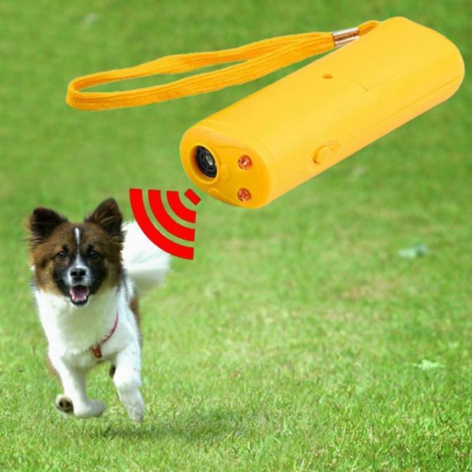 Ultrasonic Anti Bark Stop Barking Dog Training Repeller Control Trainer Device useful Yellow - intl