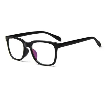 black and clear eyeglass frames