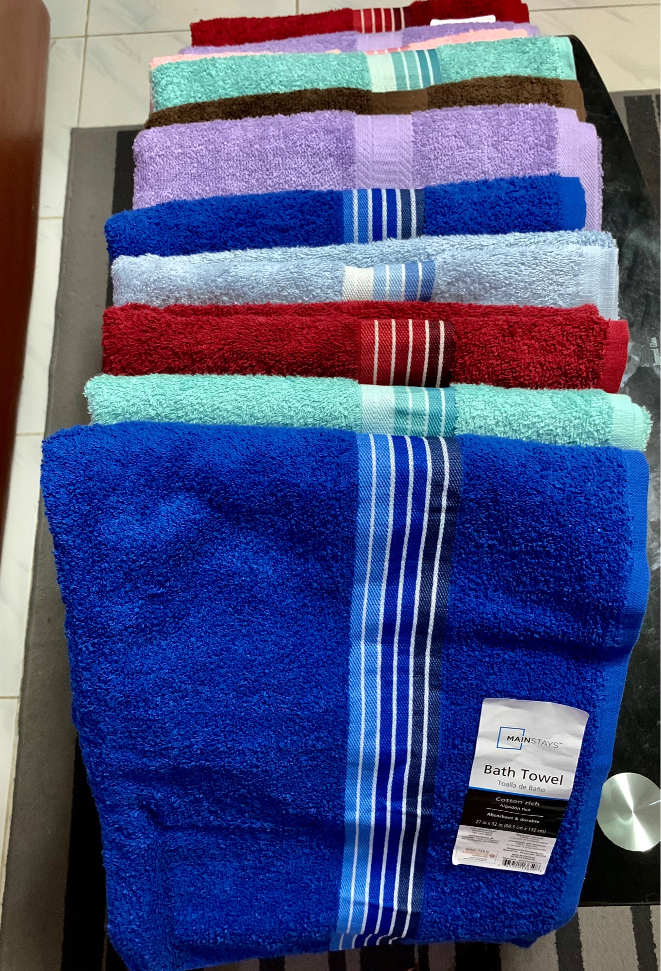 Mainstays bath towels 27 best sale x 52