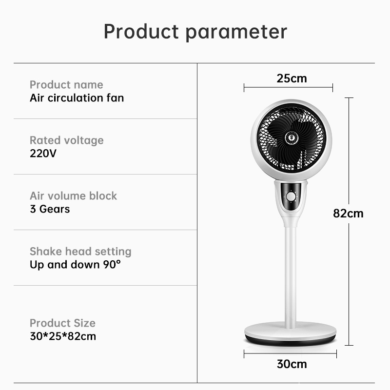 2 in 1 Electric Stand Fan Desktop Fan Vertical Turbo Air Circulation