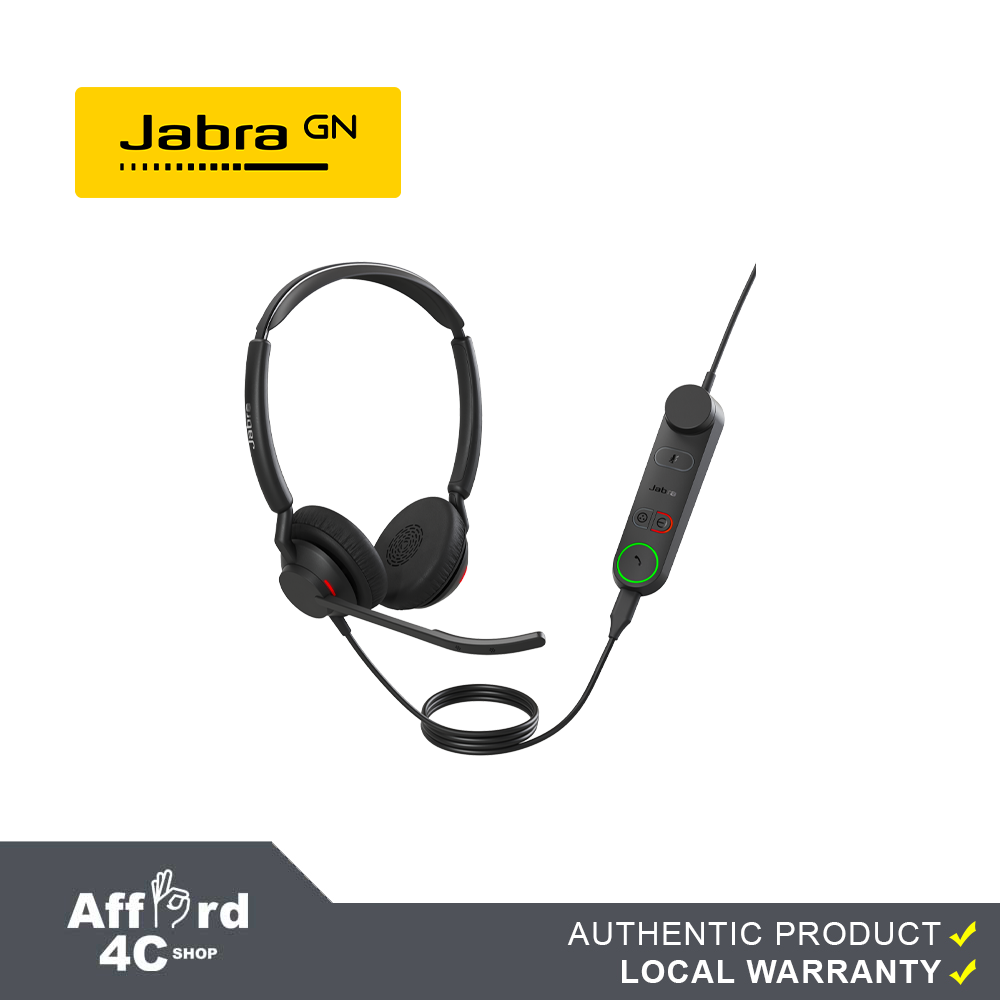 Jabra Engage 50 II Wired Stereo Headset with Link Call Control  Noise-Cancelling 3-Mic Technology, USB-C Cable Works with All Leading  Unified Communications Platforms Lazada PH