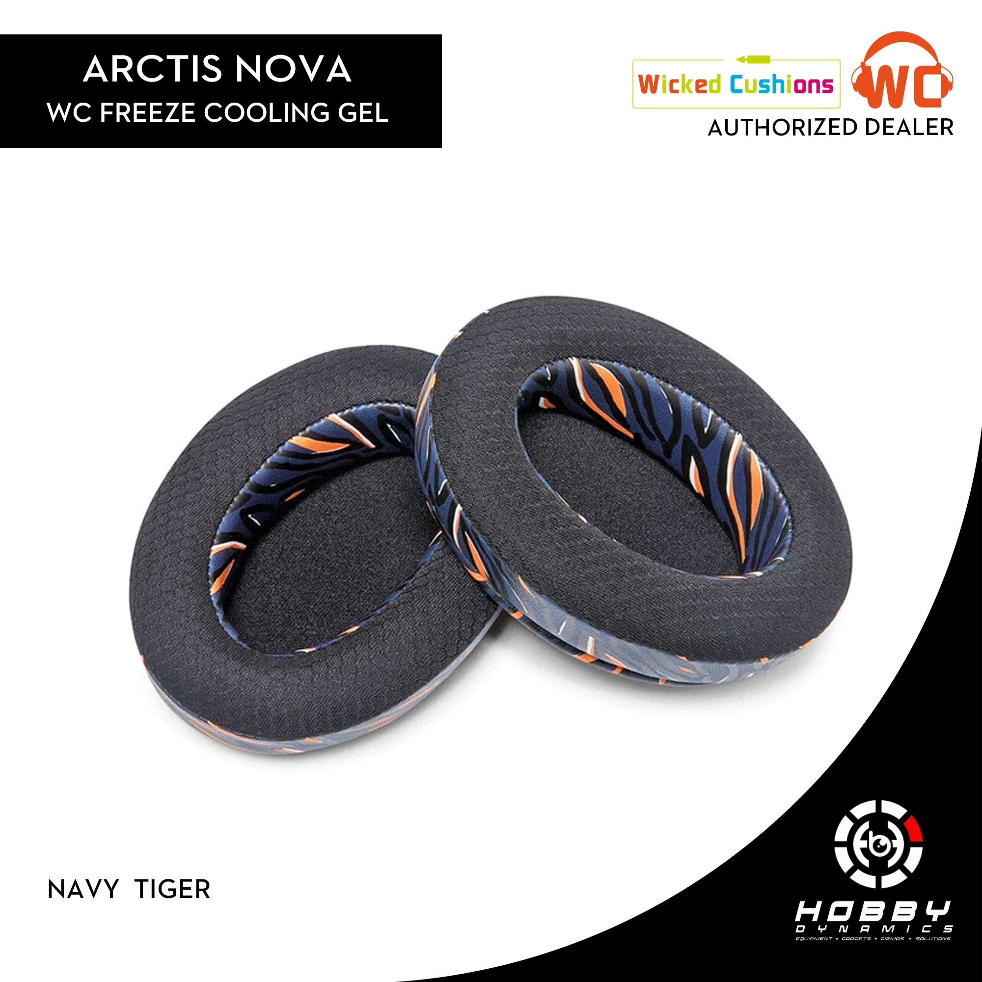 WC Freeze Nova Pro Wireless - Hybrid Fabric Cooling Gel Replacement Earpads  for Steelseries Arctis Nova Pro Wireless by Wicked Cushions, Improved