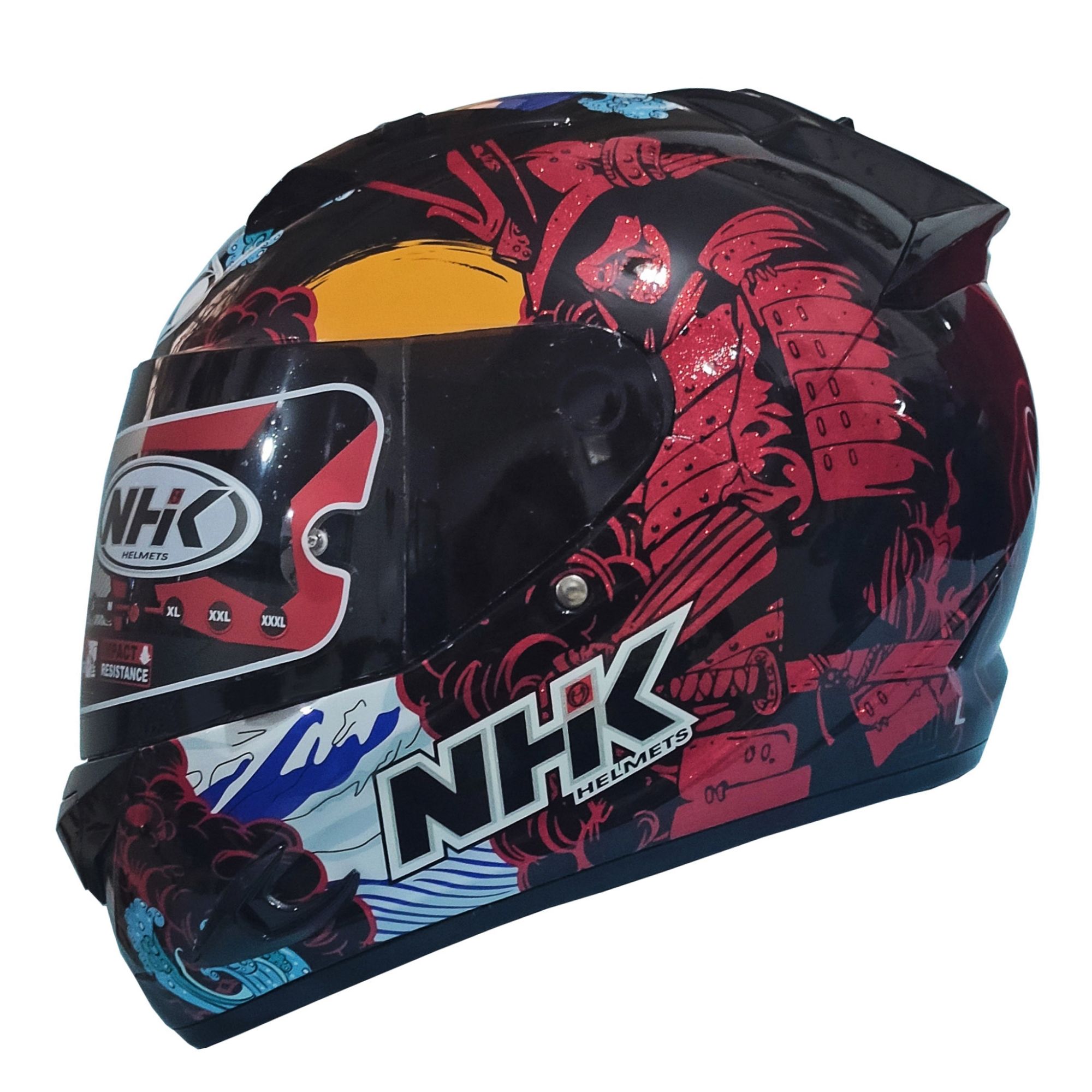 Nhk Race Pro Samurai Black Metallic Glossy Full Face Helmet Lazada Ph