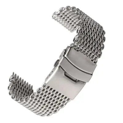 18/20/22/24mm Stainless Steel Dive Shark Mesh Milanese Watch Bracelet Strap Band A5I0