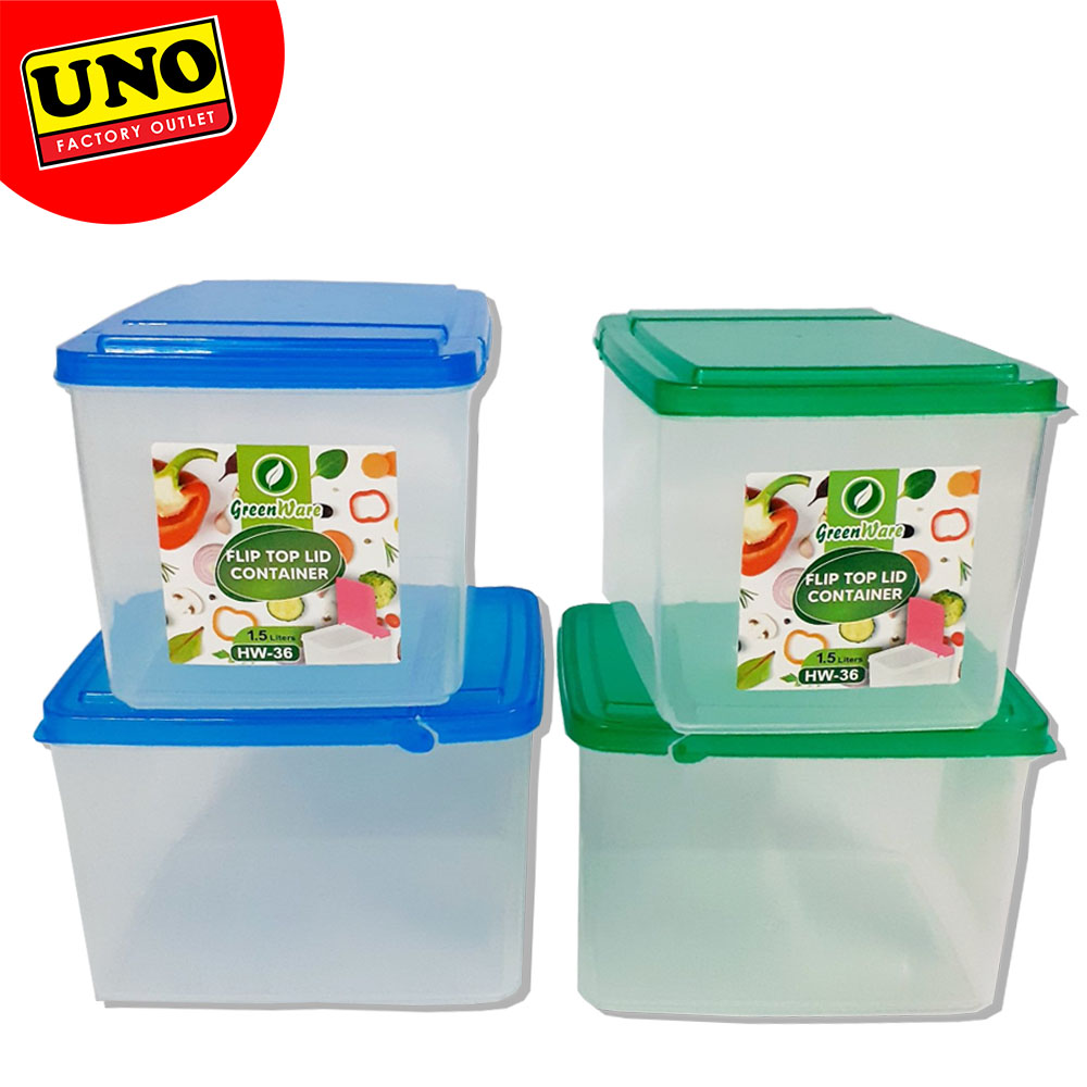 UNO FLIP TOP LID CONTAINER 1.5L ASSORTED COLORS Lazada PH