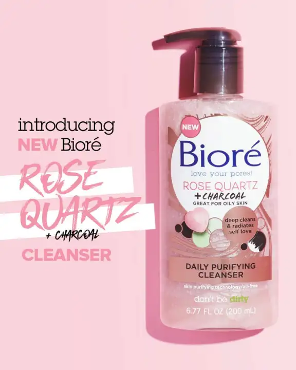 biore rose quartz cleanser review