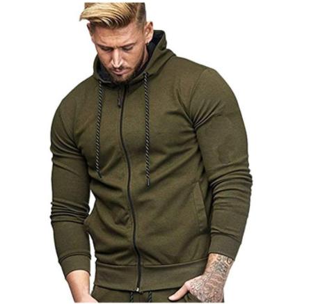 army green hoodie jacket