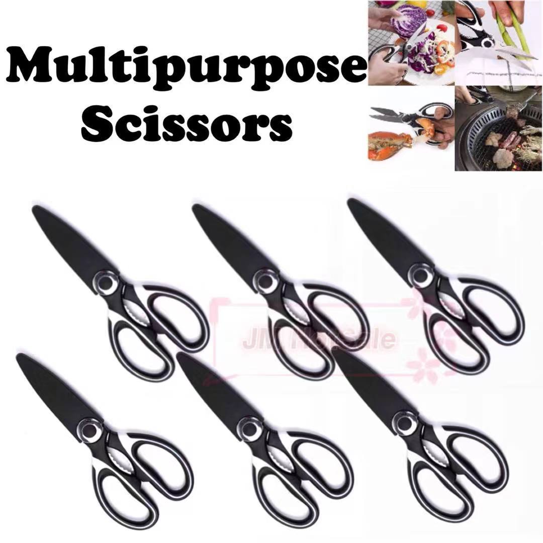 Newness Multi-Purpose Kitchen Scissors, Premium Stainless Steel Solid  Kitchen Shears for Can Opener, Walnut Cracker, Heavy Duty Poultry Scissors  with