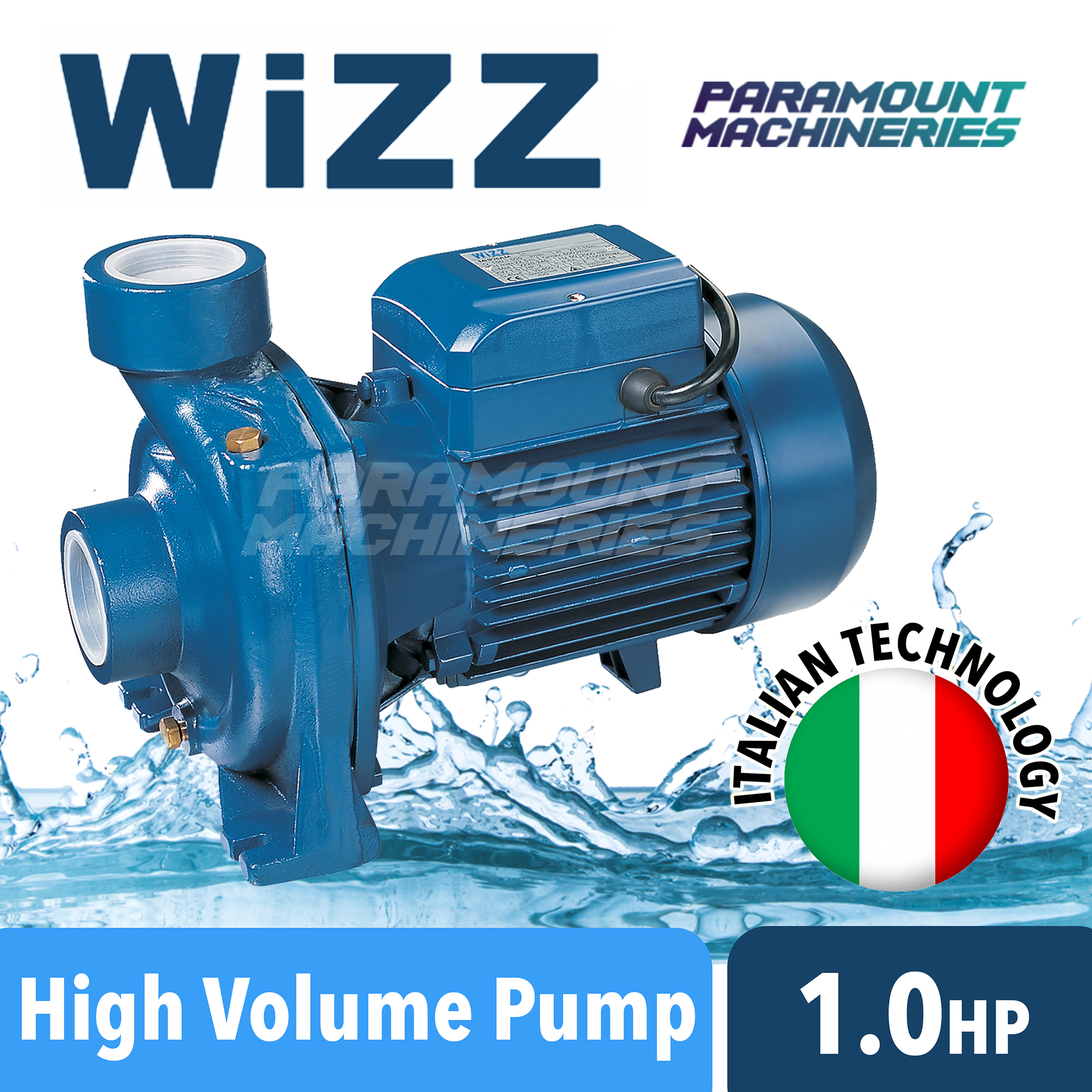 Wizz 1HP High Volume Electric Centrifugal Water Pump [Paramount