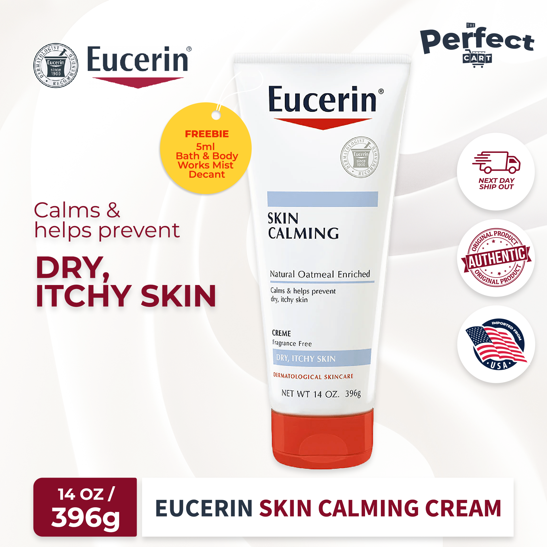 Eucerin Cream Eczema Relief I Flare-up I AdvRepair 8 oz I ...