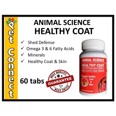 Animal Science Healthy Coat Shed Defense Max Formula 60 Chewables