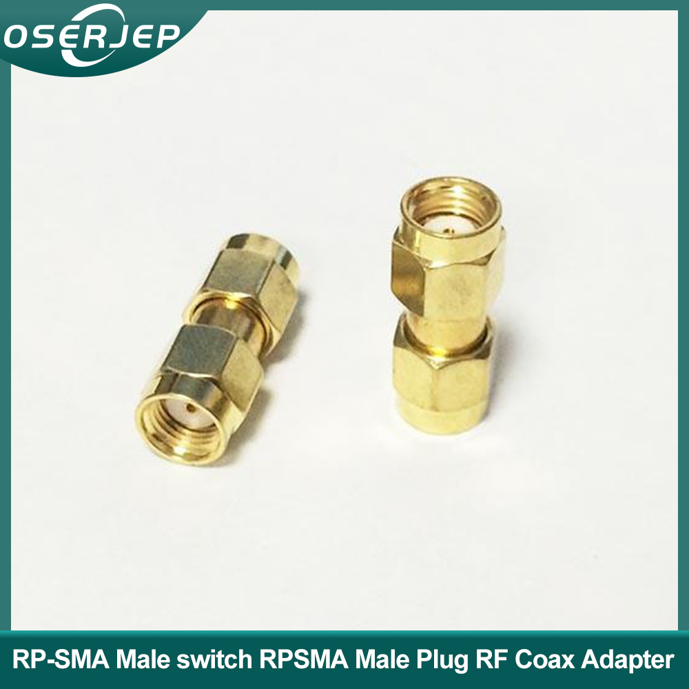 1PC RP SMA Male Plug To RP SMA With Female Pin RF Coax Adapter Coupler