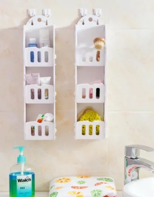Wall Hanging Storage Rack Shelf 3 Layers Holder Organizer For Bathroom Cosmetics Makeup