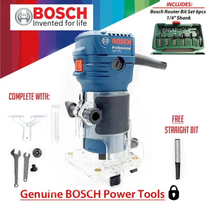 Bosch Gkf 550 Professional Palm Router Trimmer 550w With Bosch