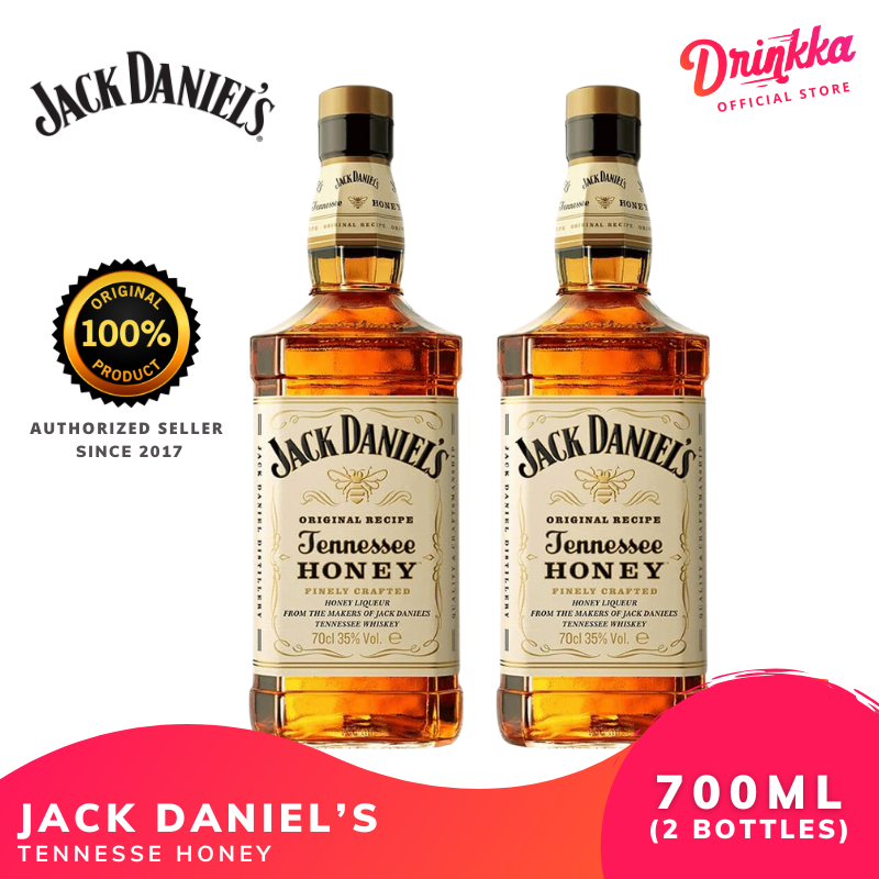 Jack Daniel's Tennessee Honey Whiskey 700ml (2 Bottles) Drinkka