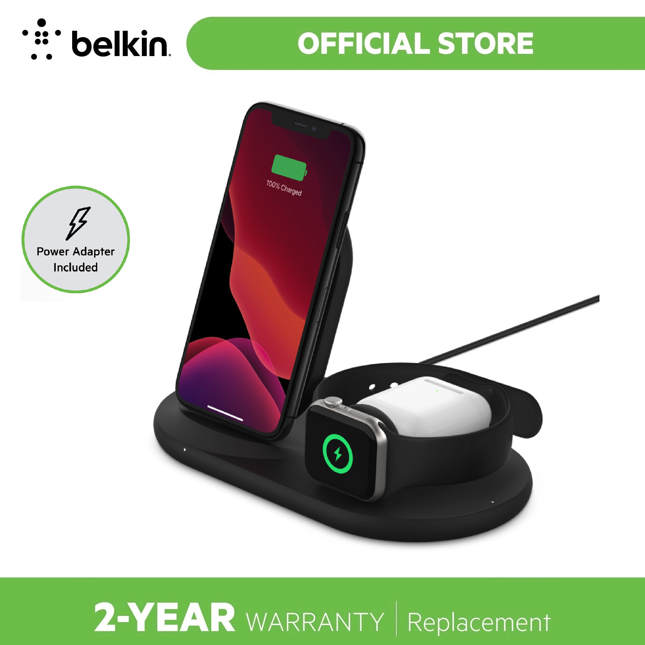 Belkin BOOST↑CHARGE™ 3in1 Wireless Charger for Apple Devices Lazada PH