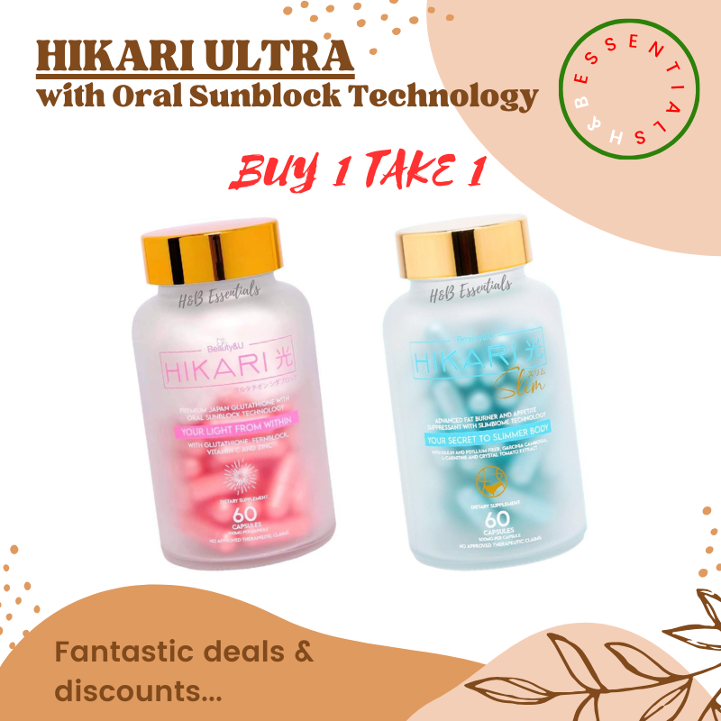 Hikari ULTRA Premium Japan Glutathione with Sunblock (60 capsules) FIRST IN  THE MARKET!