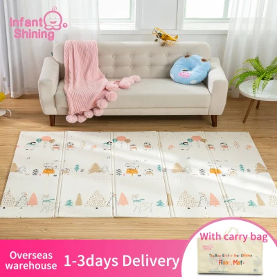 Infant Shining Baby Play Mat Foldable Puzzle Playmat Game Pad for Children 200*150*1cm Foam Crawling Mat