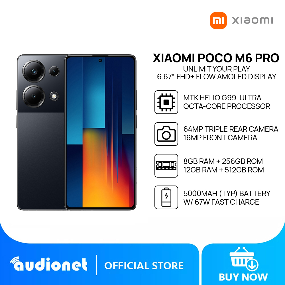 POCO M6 Pro 8GB RAM 256GB ROM Purple（Xiaomi POCO M6 Pro 