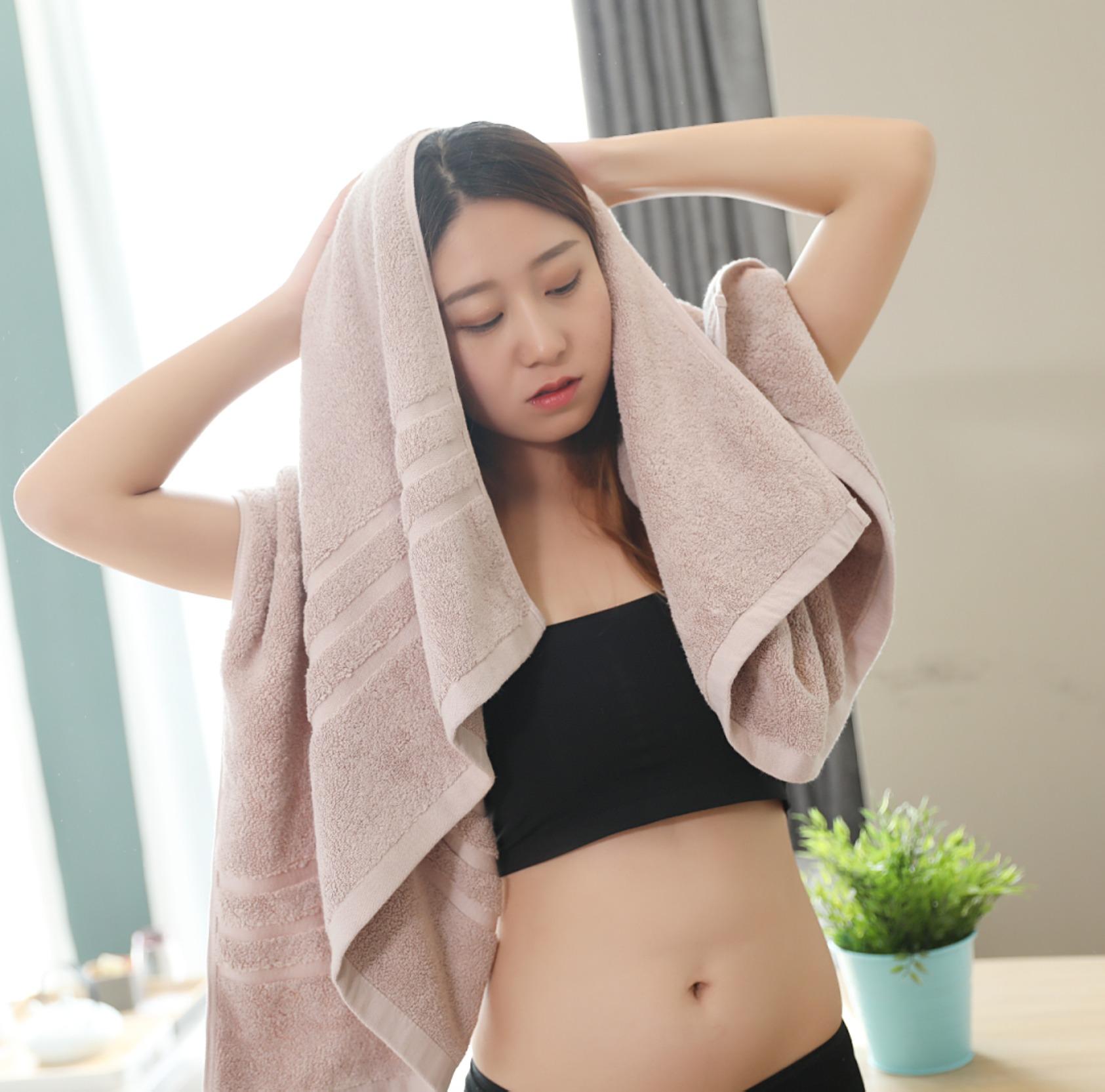 Khách Sạn 5 Sao Khăn Tắm 100% Cotton Người Lớn Tăng Dày Mềm Mại Hút Nước Cỡ Đại 800G Cặp Đôi Nam Và Nữ Khăn Tắm