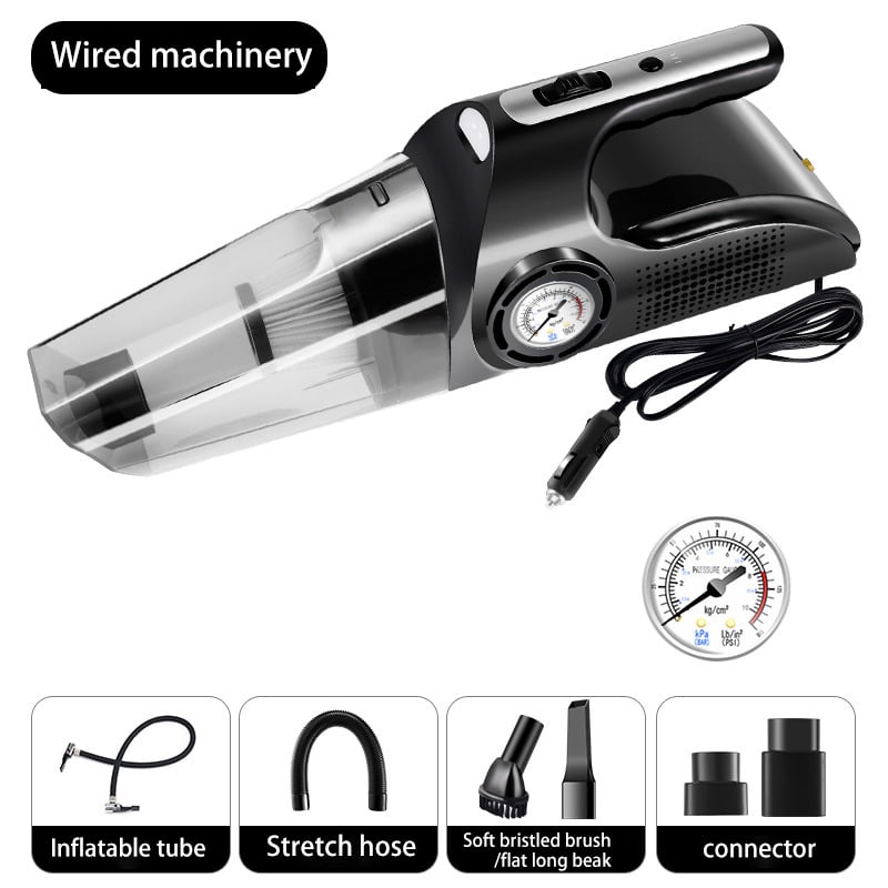 【Spot in Manila】Air Compressor Portable Car Vacuum Cleaner 4 In 1