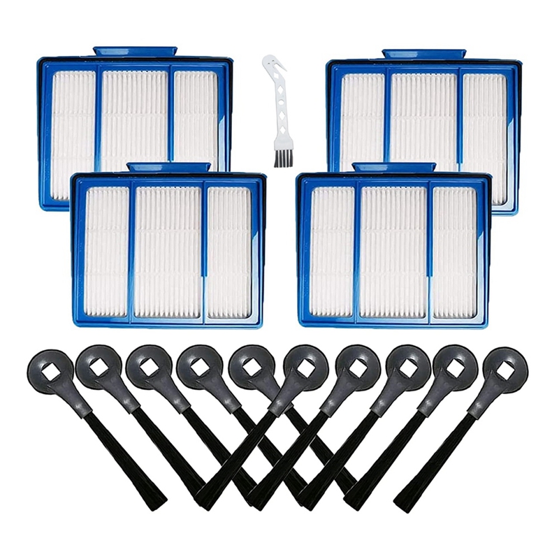 Replacement brush and hepa filter kit for shark iq rv1001ae rv101 parts accessories