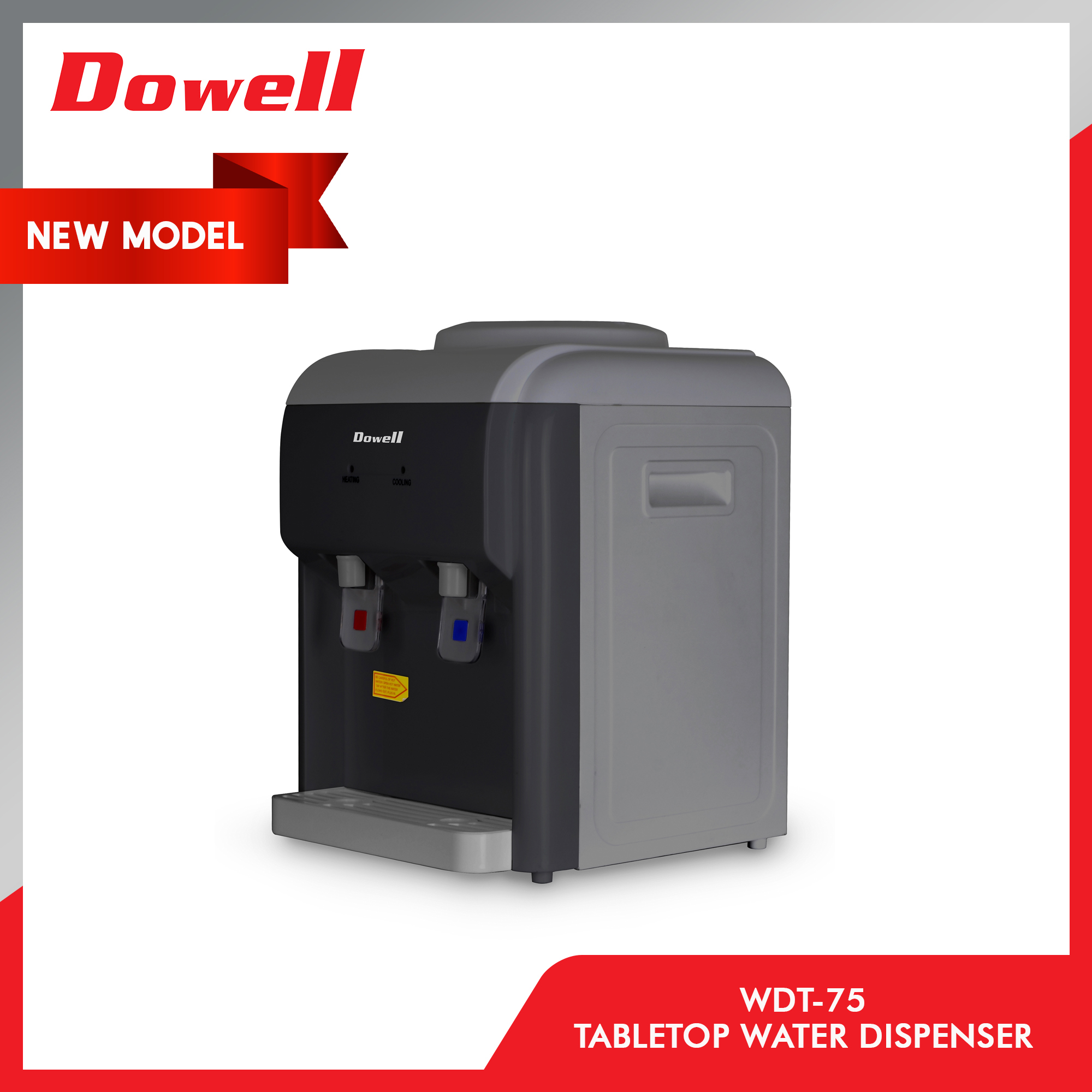 Dowell WDT75 Table Top Water Dispenser Hot and Chilled Lazada PH