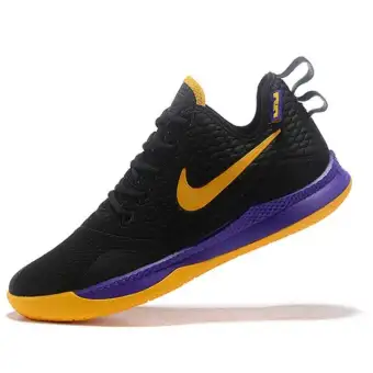 purple yellow basketball shoes