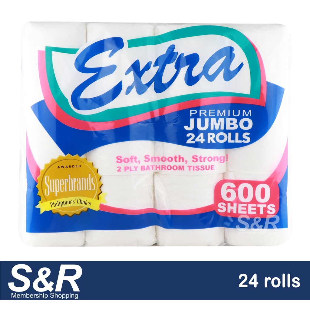 Extra Premium Jumbo Rolls 2 Ply Bathroom Tissue 24 rolls | Lazada PH