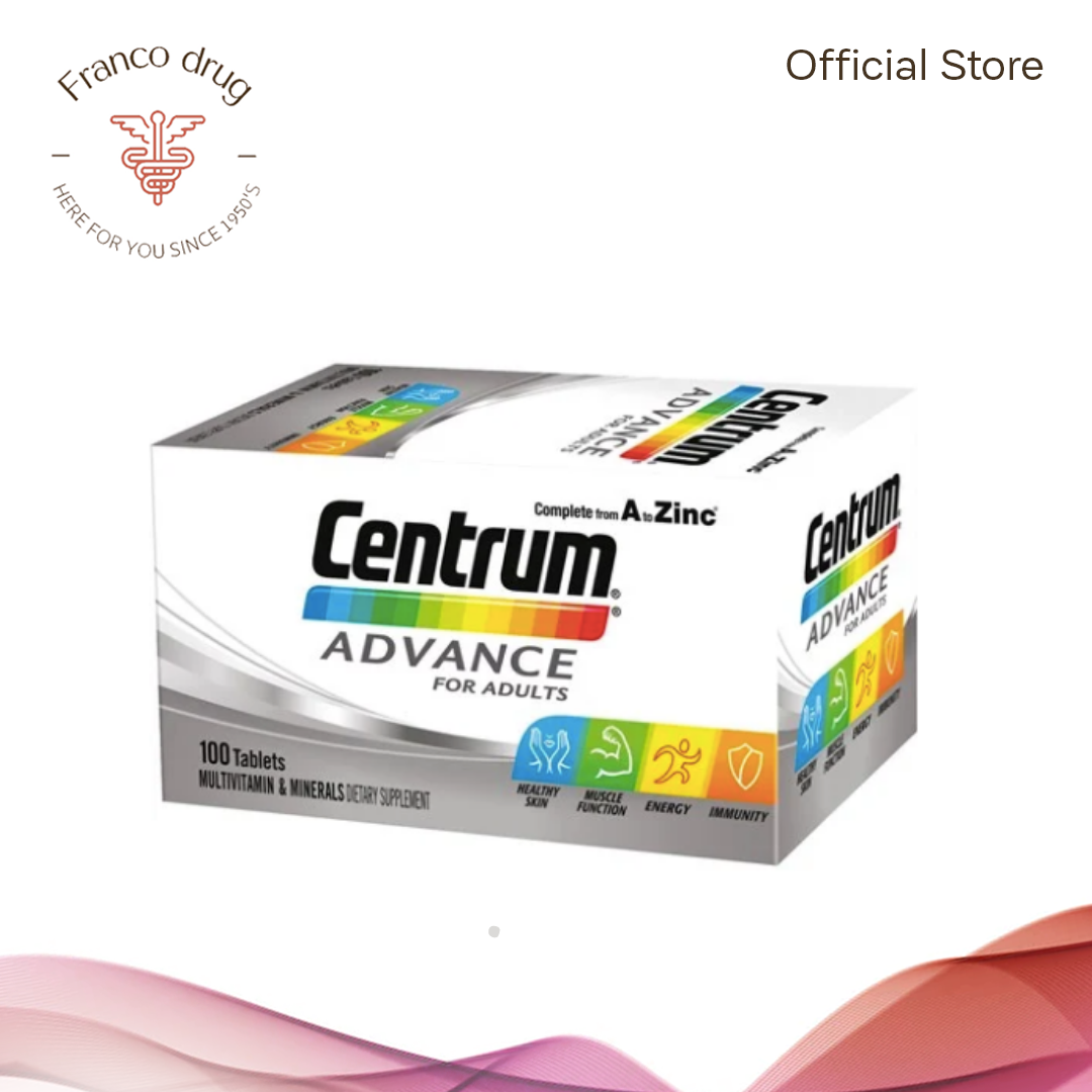 Centrum Advance Multivitamins for Adults 100's Expiry date April