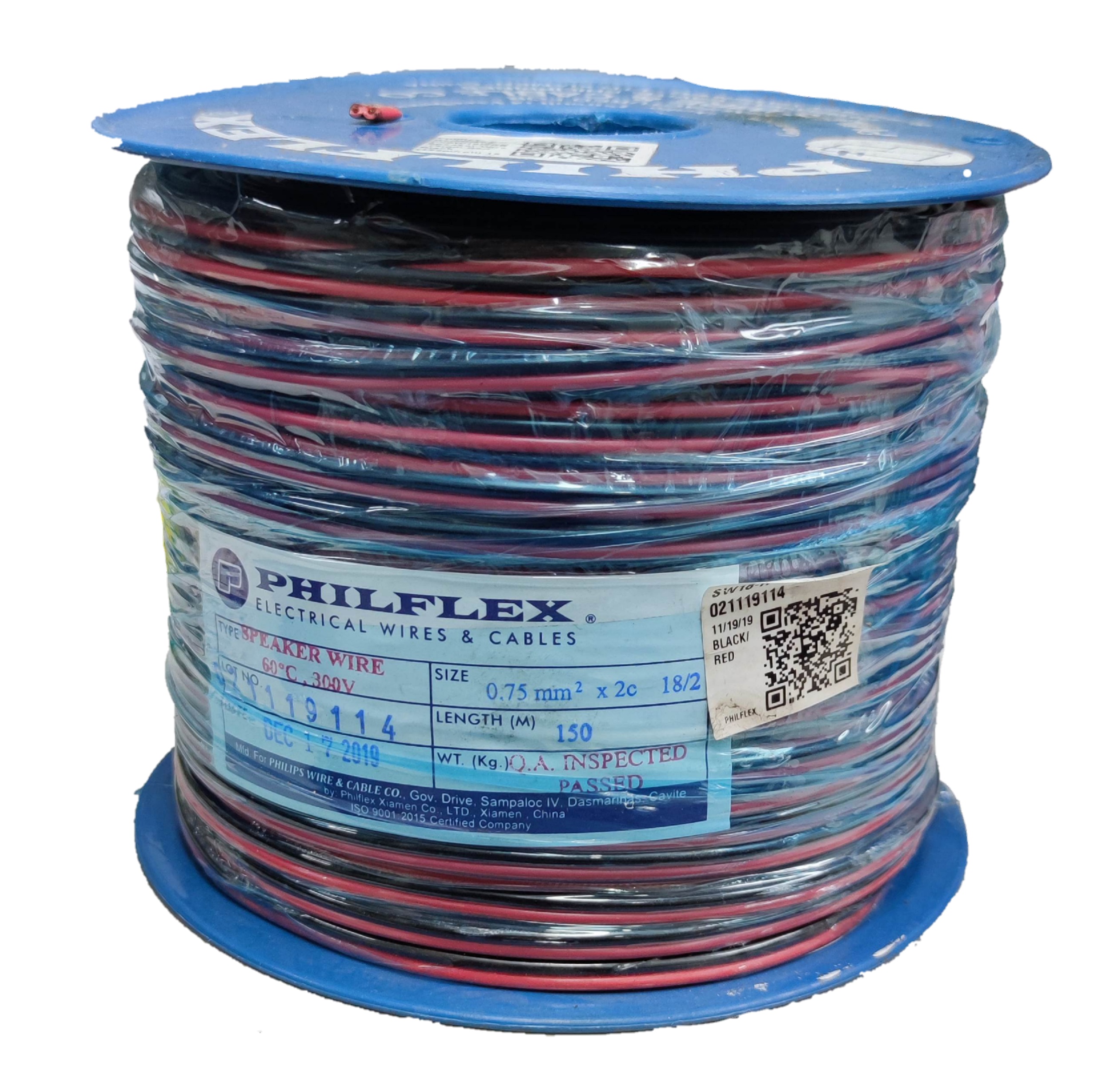 Speaker Wire AWG 18/2 Red and Black PreCut ( Philflex) , 0.75mm R/B