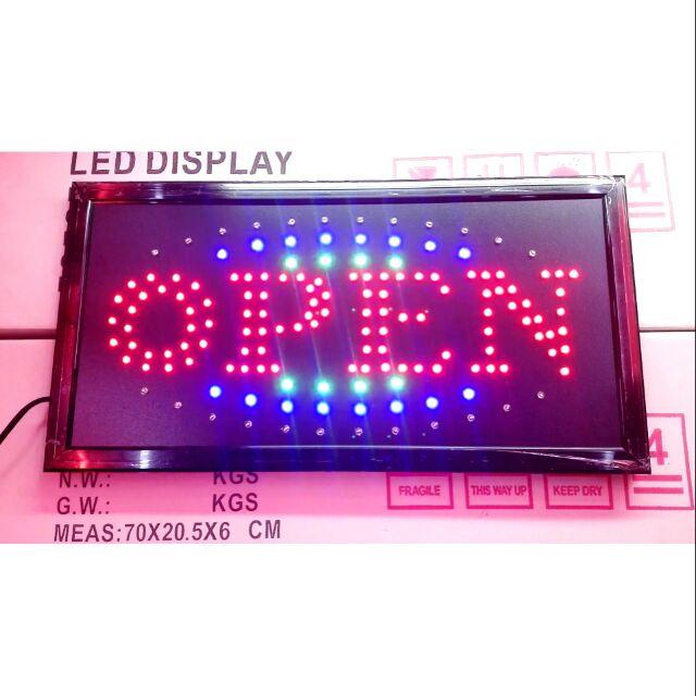 LED Store Open Sign Logo Advertising Light Board Shopping Mall Bright  Animated Motion Neon Business Store Billboard US EU Plug