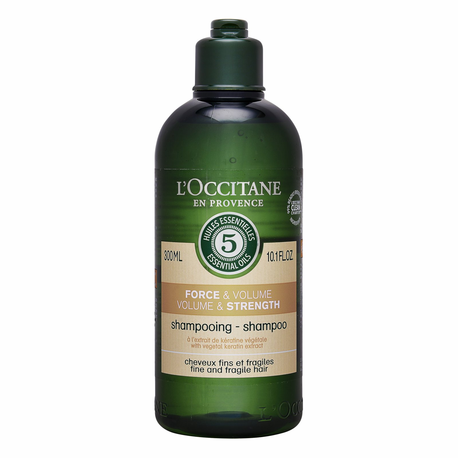 Loccitane Volume & Strength Shampoo 300ml with 5 Essential Oils ...
