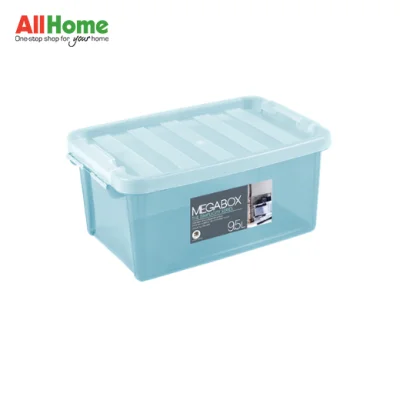 MEGABOX Storage Box 9.5 Liters (Trans Clear, Trans Blue)