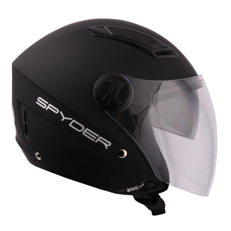 spyder half face helmet