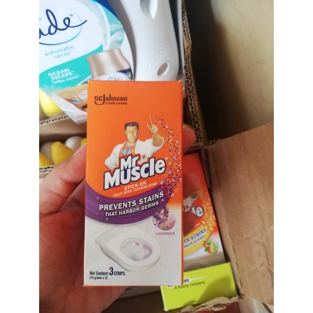 Mr Muscle Stick On Toilet Bowl Cleaner Strip Lazada PH