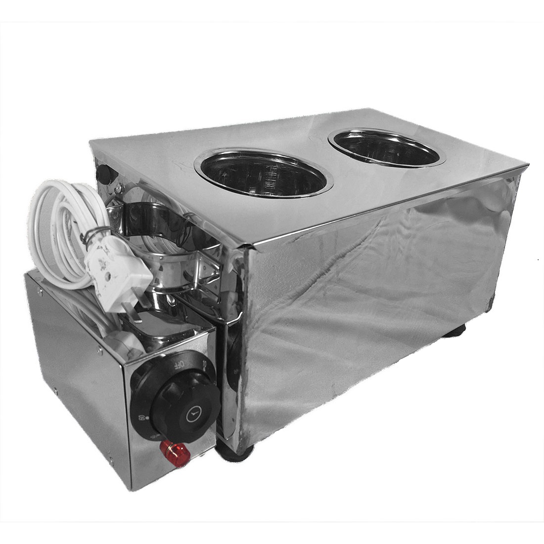 Stainless 2 hole spoon and fork heater caddy with timer Lazada PH