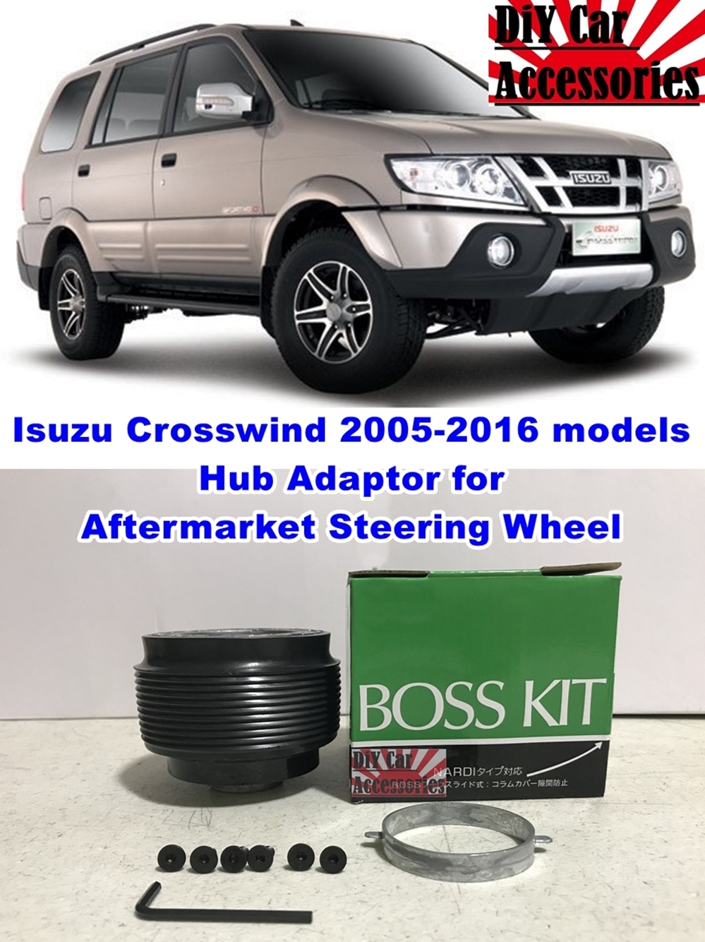 Bosskit Hub Adaptor for Isuzu Crosswind (20052016 models) Lazada PH
