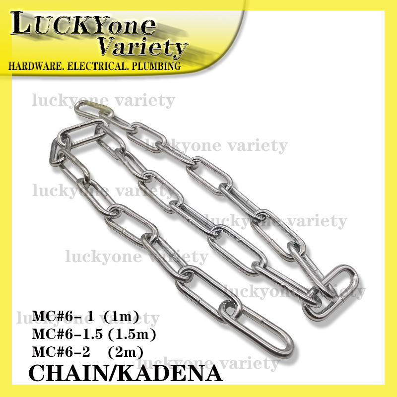 INDUSTRIAL METAL CHAIN /KADENA (1/1.5/2METER) MC#6 | Lazada PH