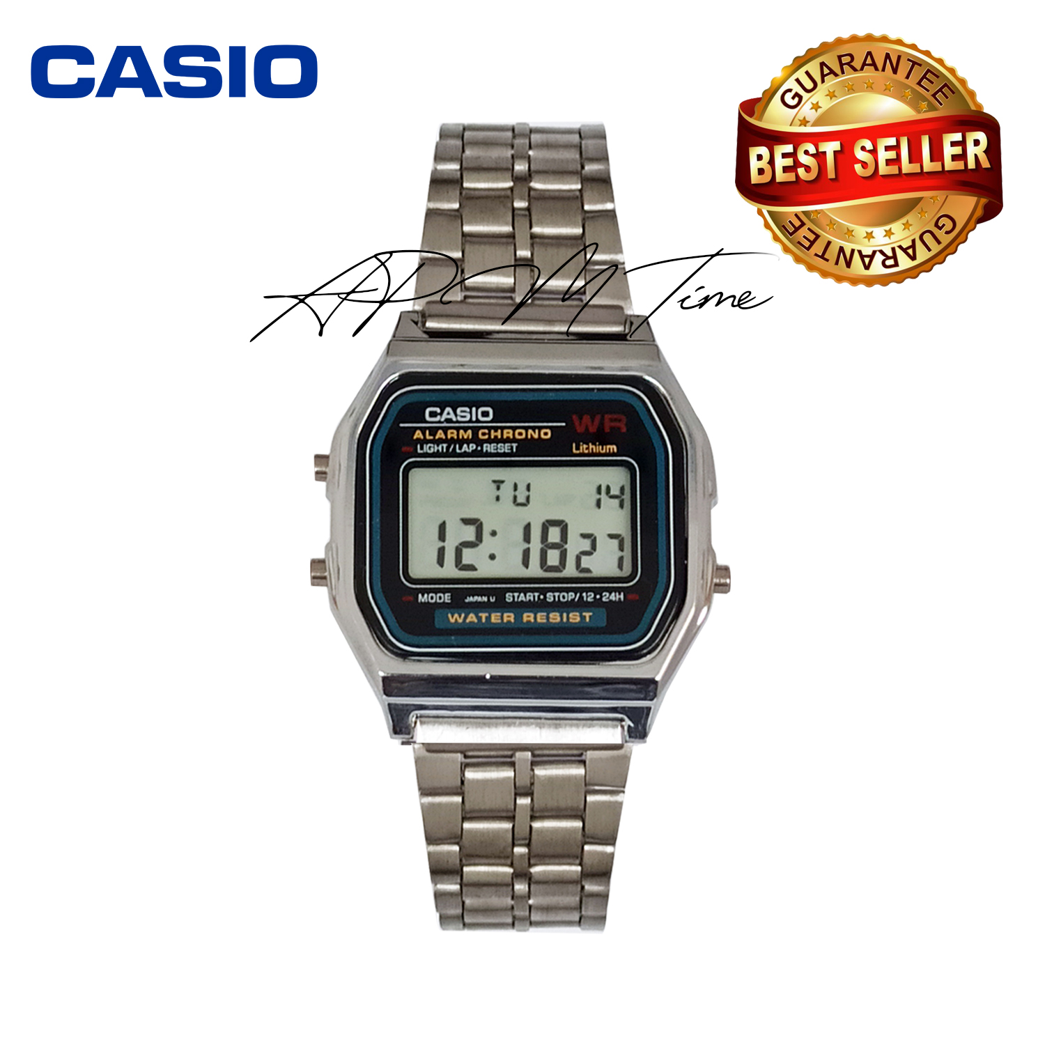 Casio Vintage A159 Silver Fashion Stainless Steel Watch Unisex | Lazada PH