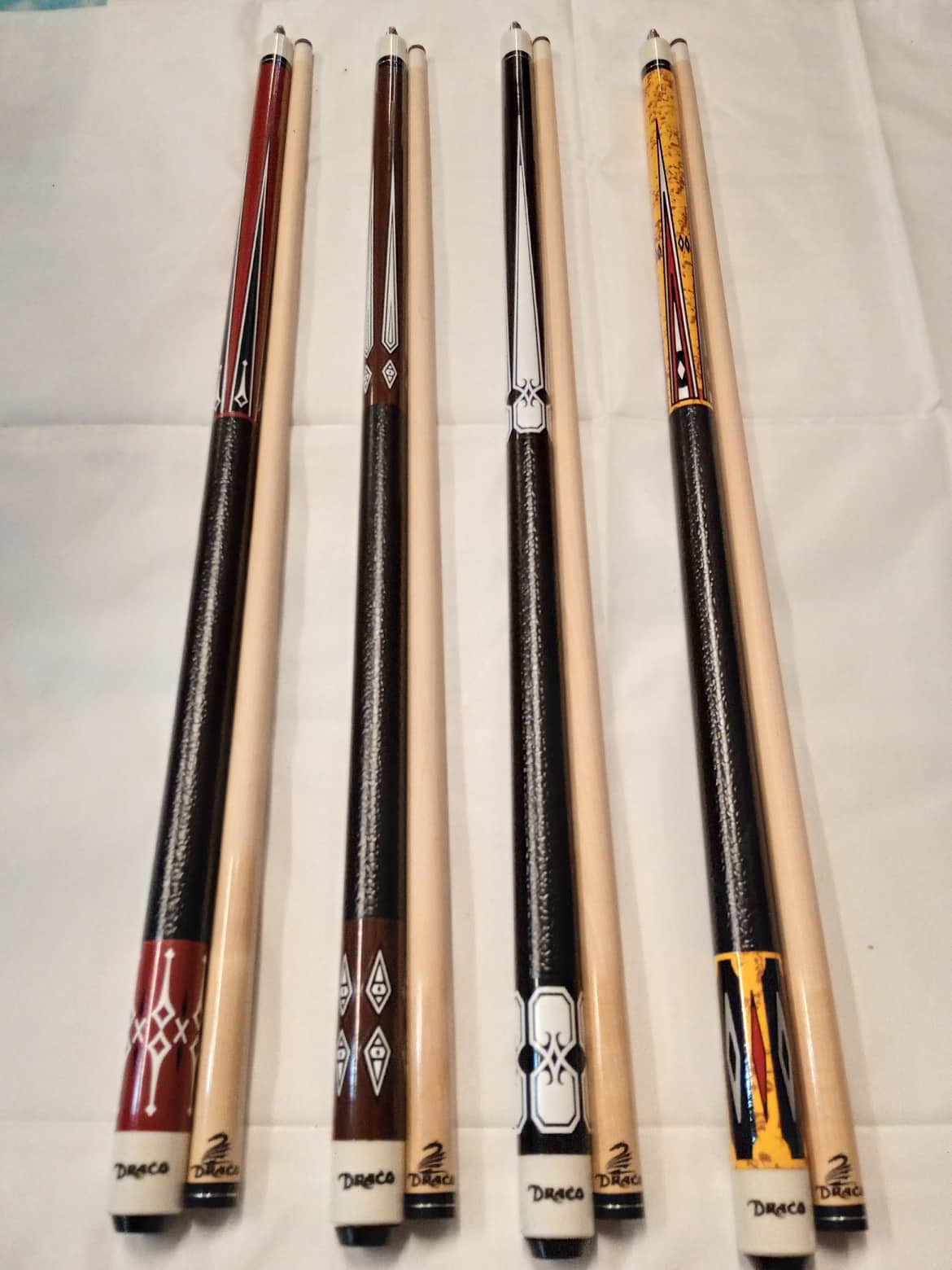3pcs Draco Cue Stick [Any Design] / Billiard Cue Stick / Tako ng