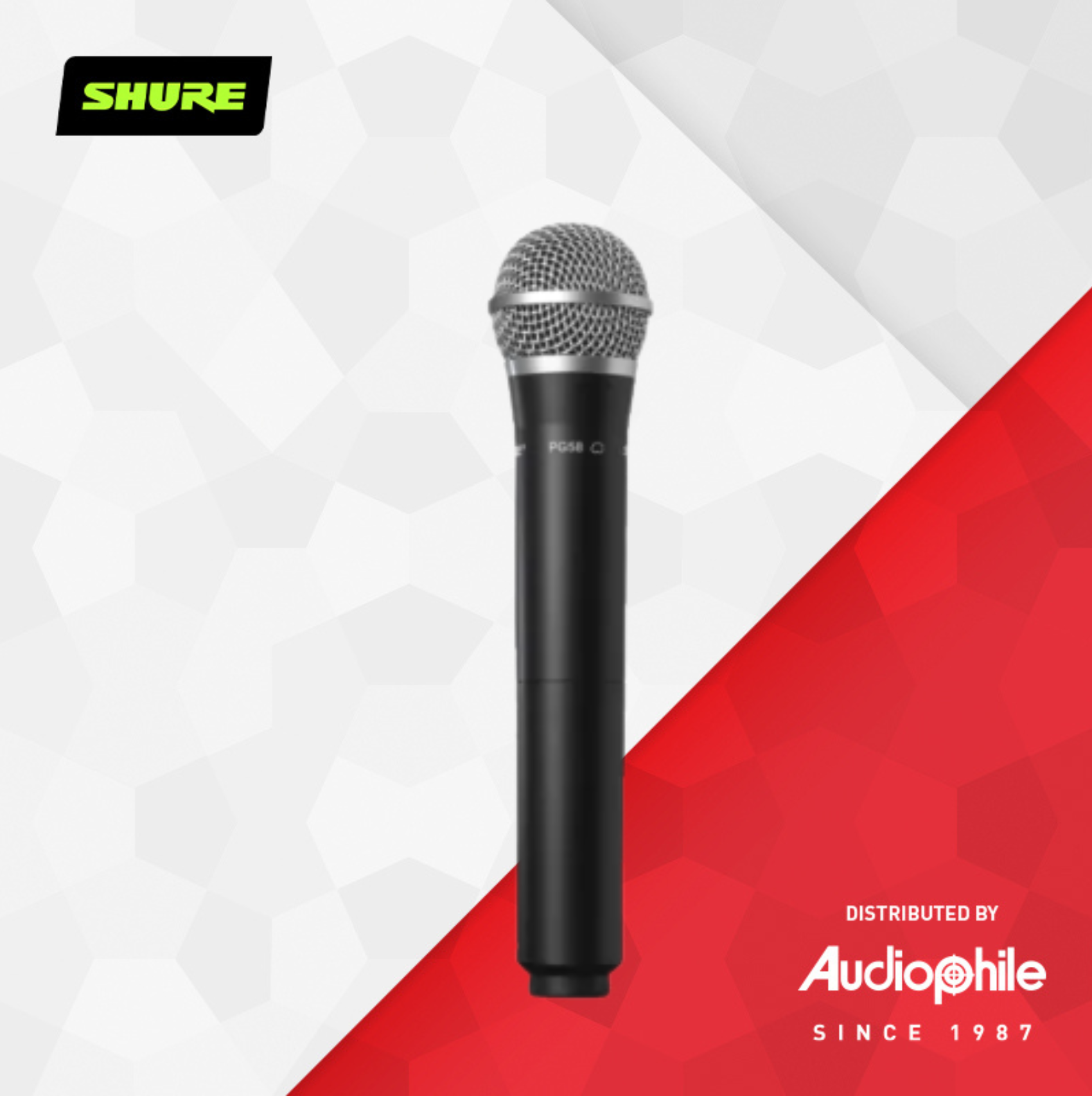 SHURE SVX288/PG58 Dual Vocal Wireless System Handheld