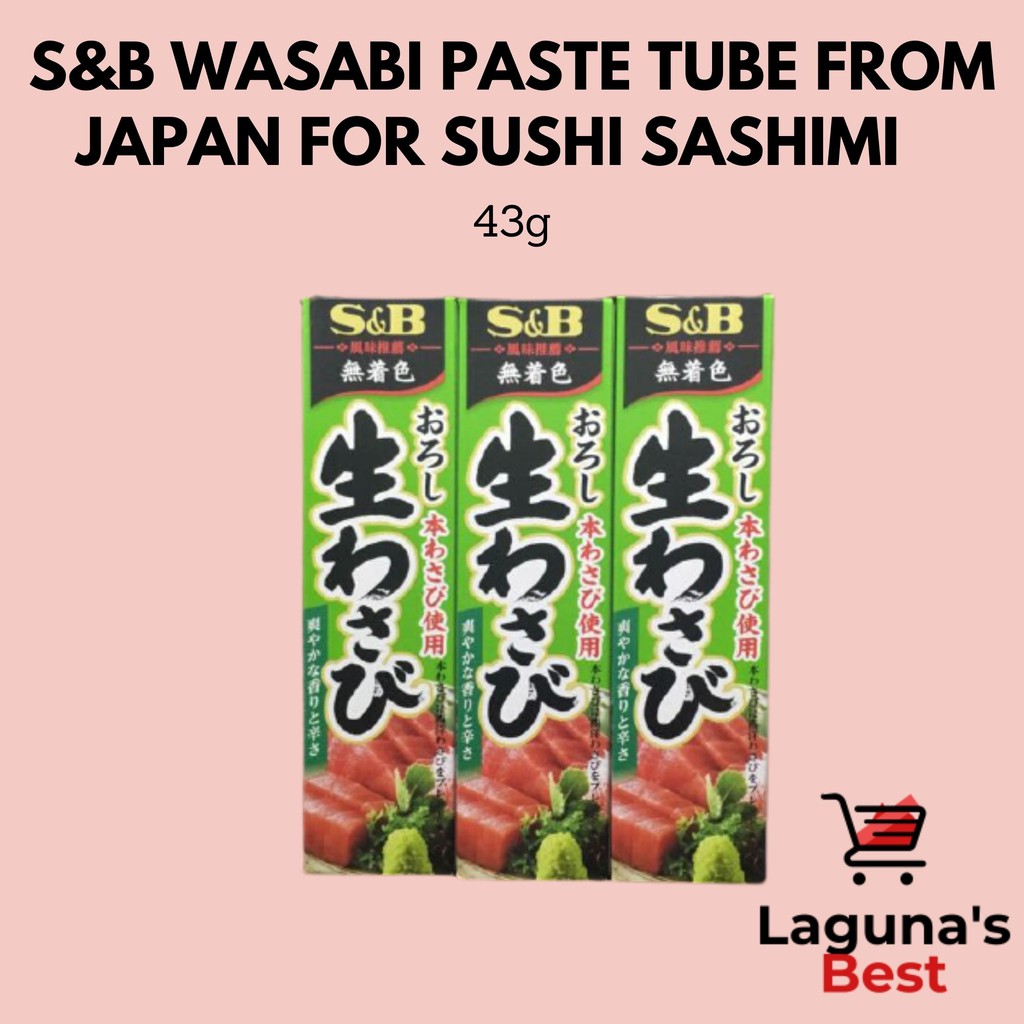 S&B Wasabi Paste Tubes – 3-Pack, Gluten-Free, Made In Japan For Sushi & Sashimi