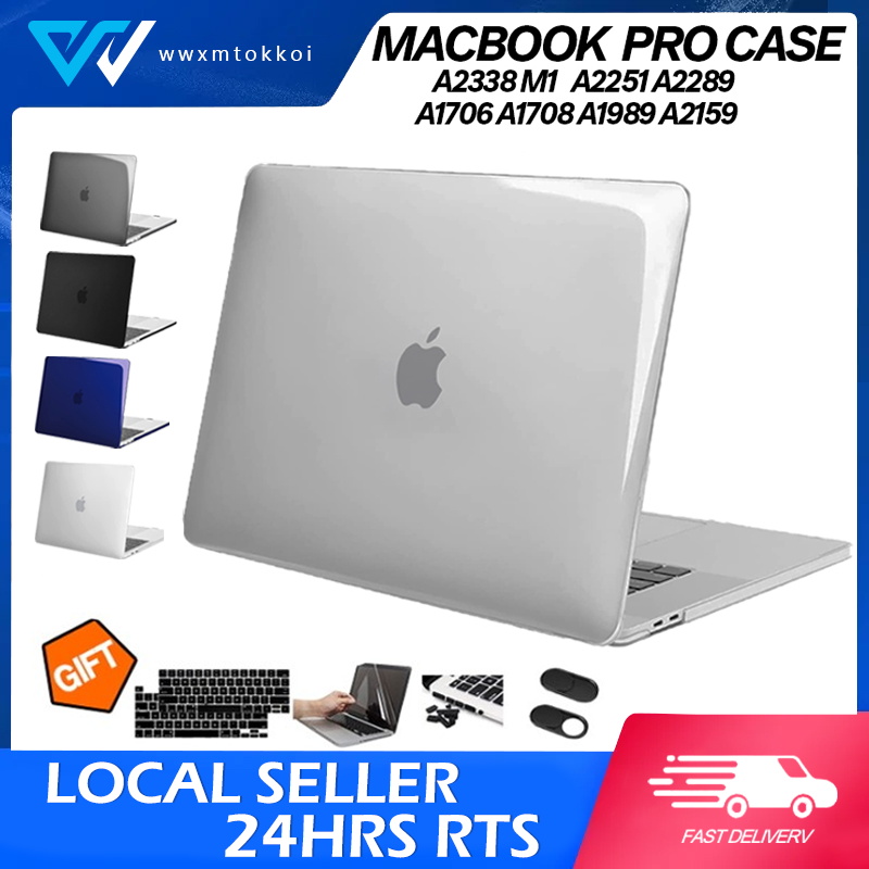 On Sale】Case For MacBook Pro 13 Inch Compatible With M1 A2338 A2251 A2289  A1706 A1708 A1989 A2159 Matte Hard Shell for Mac Pro 13 Display with Touch  ID (2020 2019 2018 2017